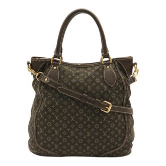 Louis Vuitton Ebene Canvas Leather Shoulder Bag Tote Bag (Pre-Owned)