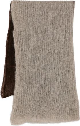 Antonelli Sciarpa Elena bicolore a coste - Toni neutri