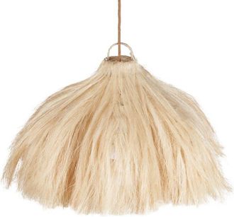 Bazar Bizar L&aacute;mpara colgante de rat&aacute;n natural M