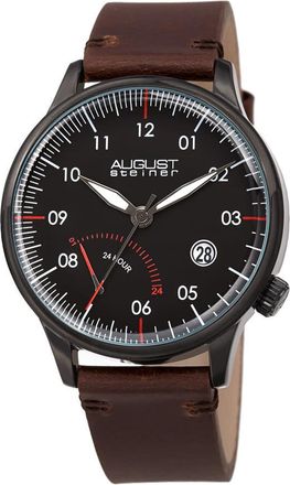 August Steiner Quartz Black Dial Mens Watch AS8285BKBR