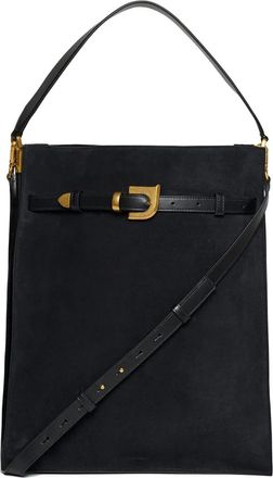 Nanushka Borsa tote Harmonica maxi con fibbia - Nero