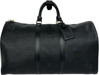 Louis Vuitton Black Leather Boston Bag (Pre-Owned)