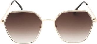 Kenneth Cole Reaction Brown Gradient Geometric Ladies Sunglasses KC1389 32F 59