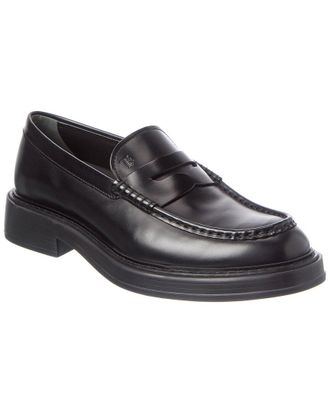 Tod's Tods Logo Leather Penny Loafer