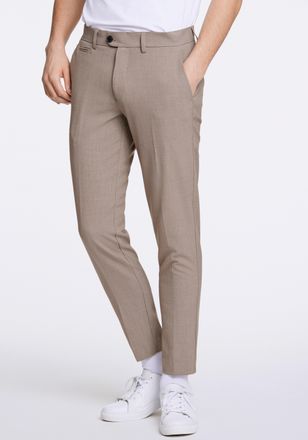 Lindbergh Stoffhose LINDBERGH, Herren, Gr. XXL, N-Gr, beige (beige mix), Stoff, Obermaterial: 65% Polyester, 31% Viskose, 4% Elasthan, slim fit normal, Hosen St
