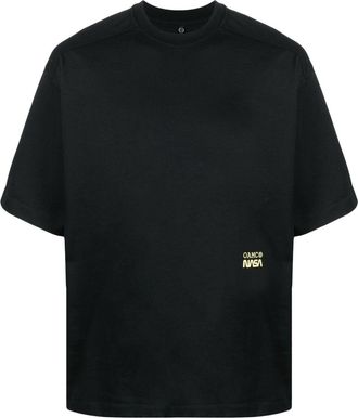 OAMC x Nasa graphic-print T-shirt - men - Organic Cotton/Elastane/Cotton - S - Black