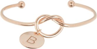 Meshmerise Love Knot Initial Bracelet in Rose-B at Nordstrom Rack