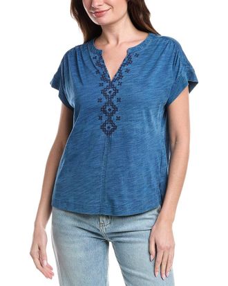 Tommy Bahama Dani Jersey Cross Stitch T-Shirt