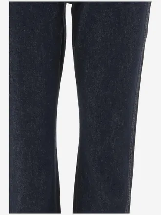 Khaite Womens Jeans Finley Cotton Dark Denim