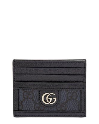 Gucci Ophidia Canvas & Leather Card Case