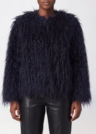 Forte_Forte Fur Coat Woman color Navy