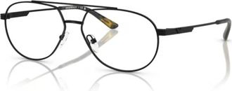 Emporio Armani 0ea1165 Classic Aviator Eyeglasses with Tortoiseshell Temple Tips