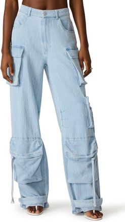 Steve Madden Cargo Jeans in Faded Blue at Nordstrom, Size X-Large