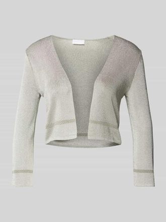 Jake*s Bolero mit offener Vorderseite in Khaki Melange, Gr&ouml;&szlig;e 36