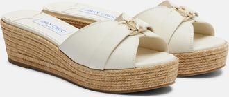 Jimmy Choo London Leda wedge espadrilles