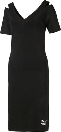 Puma T7 mini-jurk met open schouders - Zwart