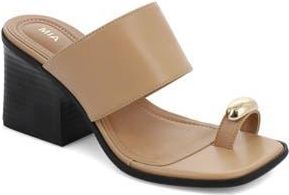 Mia Fawn Toe Loop Sandal in Beige at Nordstrom Rack, Size 7.5