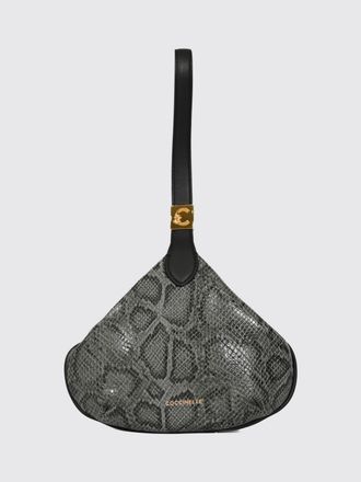 Coccinelle Python-Print Leather Mini Handbag with Wrist Strap