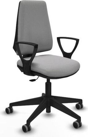 Piqueras y Crespo Elche Cp Bali Gris Claro Brazos Fijos Base Piramidal Ruedas Engomadas 65mm