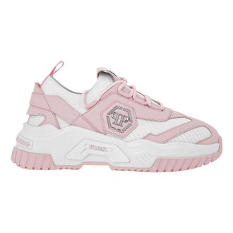 Philipp Plein Schoenen, unisex, Roze, 40 EU, Polyester, Low-Top Sneakers Predator