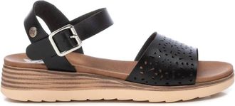 Xti Womens Low Wedge Sandals In Black