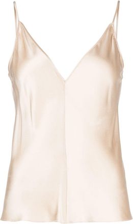 VOZ V-neck camisole top - women - Silk - L - Neutrals
