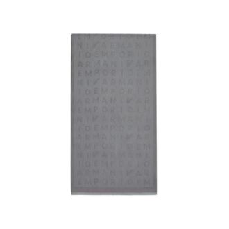 Emporio Armani Logo Sjaal - Heren - Accessoires - Grijs - Maat: ONE Size