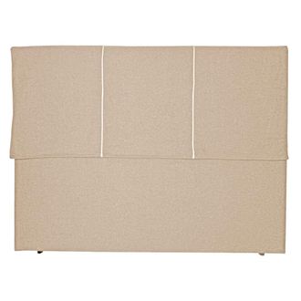 NATYAL Cabecero tapizado desenfundable para cama de 150cm en beige arena