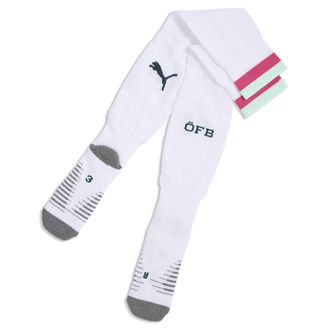 Puma Calzettoni da calcio a righe Austria 2026 da uomo, Abbigliamento, Bianco, 39-42