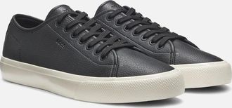 HUGO BOSS Mens BOSS Orange Aiden Tenn Mens Low Top Trainers in Grained Faux Leather - Black 002 - Size: 11
