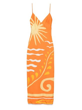 Cala de la Cruz Gil maxi dress - Orange