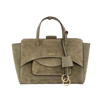 Hidesins Flap M Suede - - Bags - Donna - Verde - ONE SIZE