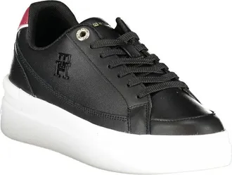 Tommy Hilfiger Leather Sneaker - Black