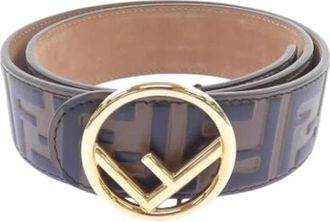 Fendi Pre-owned Vintage Riem - Dames - Vintage Accessoires - Bruin - ONE Size - Leer - Vintage