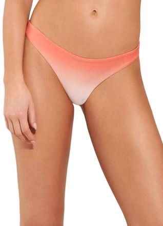Maaji Reversible Signature Cut Thin Side Bikini Bottom In Pink