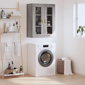 vidaXL Armario De Pared Gris Sonoma 69,5x34x90 Cm Vidaxl