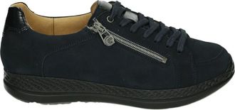 Ganter Blauwe Leren Sportieve Lage Schoenen - Dames - Sneakers - Blauw - 40 1/2 EU - Leer - Schoenen