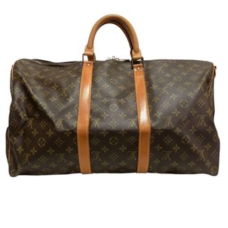 Louis Vuitton Brown Monogram Canvas Boston Bag (Pre-Owned)