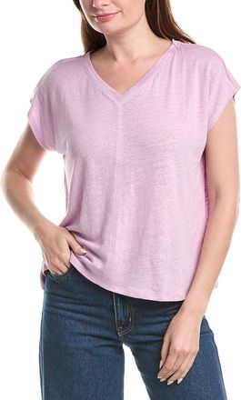Eileen Fisher Eileen Fisher V Neck Square Linen T-Shirt