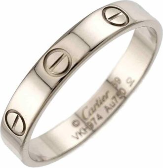 Cartier White Gold White Gold (18K) Band Ring (Pre-Owned)