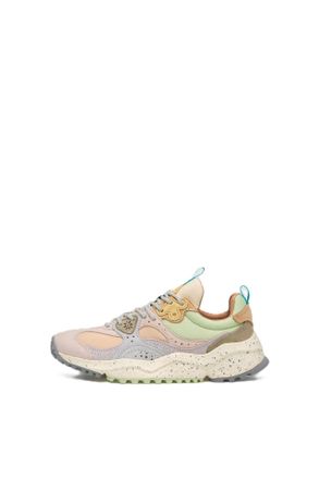 Flower Mountain Layered Pastel Sneakers with Textured Outsole