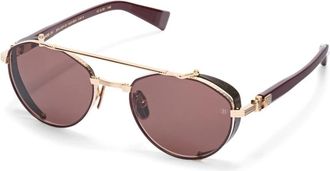 Balmain Bps 120 F Zonnebril - unisex - Zonnebrillen - Geel - 52 MM - Accessoires