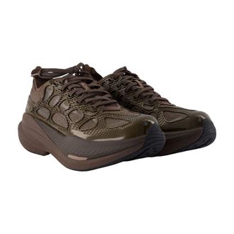 Hoka One One Unisex Mach X Sneaker Brown Synthetic