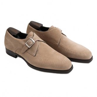 Scarpe di Bianco Mens Parma Monk Strap Shoe In Antilope