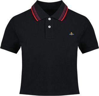 Vivienne Westwood Polo Shirts, female, Black, S, Mini Classic Polo