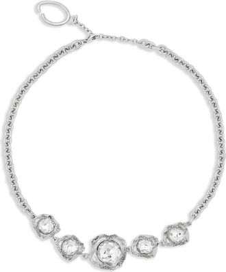 Oscar De La Renta Collana con cristalli - Argento