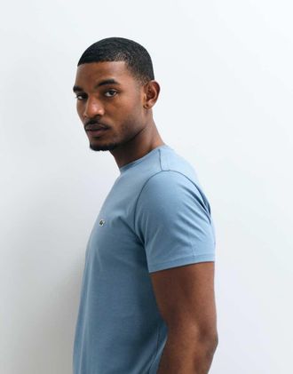 Lacoste T-shirt a maniche corte con logo blu
