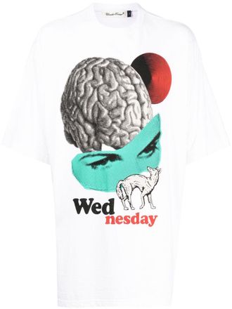 Undercover graphic-print cotton T-Shirt - White