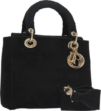 Dior Pre-owned Vintage Canvas Handtas - Dames - Vintage Handtas - Zwart - ONE Size - Vintage