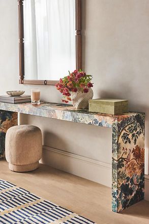 Anthropologie Hale Canvas Console Table